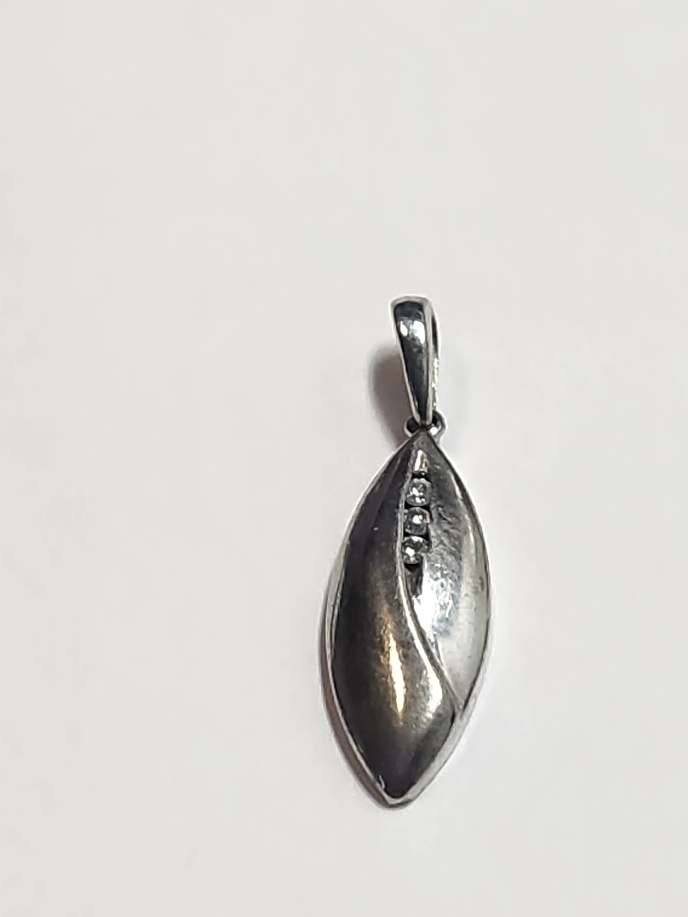 Sterling Silver Diamond Pendant